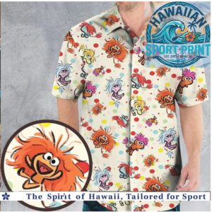Fraggle Rock Muppets Colorful Retro Fun Character Hawaiian Shirt