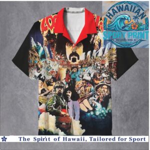 Frank Zappa Classic Rock Legend Vintage Collage Hawaiian Shirt
