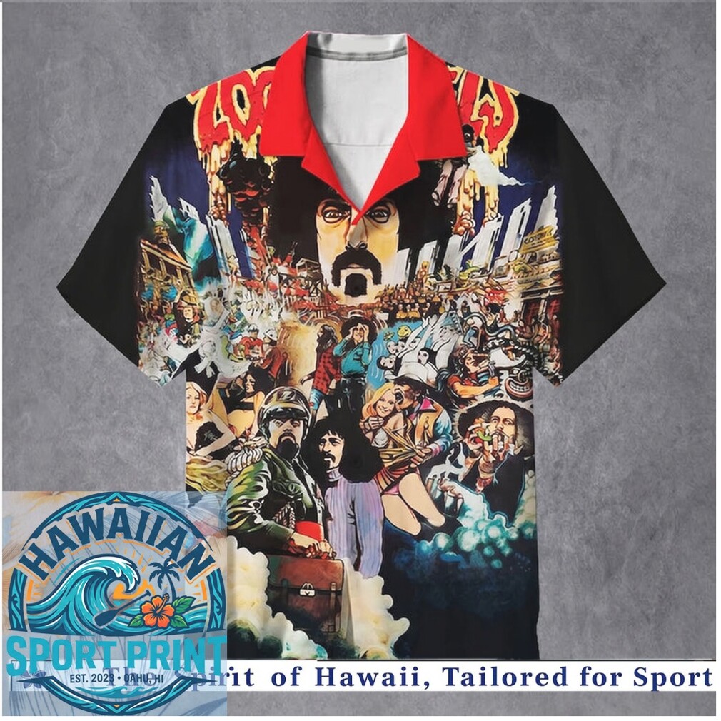 Frank Zappa Classic Rock Legend Vintage Collage Hawaiian Shirt Frank Zappa Classic Rock Legend Vintage Collage Hawaiian Shirt