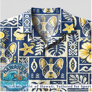 French Bulldog Tropical Aloha Pattern Summer Hawaiian Shirt