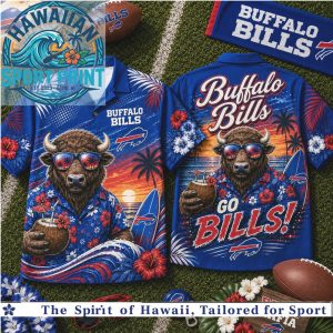 Funny Buffalo Bills Mascot Tropical Summer Hawaiian Shirt Beach Aloha