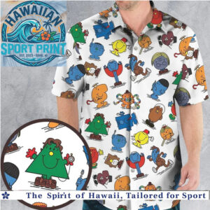 Funny Cartoon Characters Retro Summer Hawaiian Shirt
