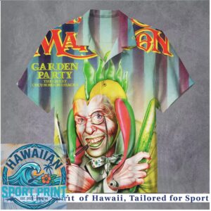 Funny Garden Party Cucumber Massacre Weird Tropical Hawaiian Shirt