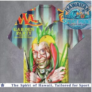 Funny Garden Party Cucumber Massacre Weird Tropical Hawaiian Shirt