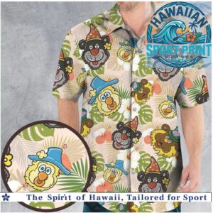 Funny Party Animals Tropical Leaves Birthday Hawaiian Shirt