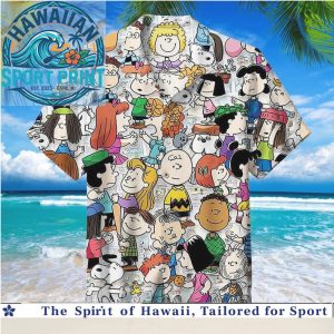 Funny Snoopy Peanuts Comic Strip Summer Tropical Hawaiian Shirt