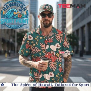 Funny Snorlax Cartoon Floral Tropical Hawaiian Shirt