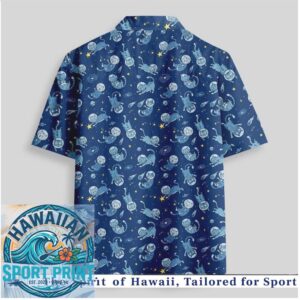 Funny Space Cats Galaxy Astronomy Tropical Hawaiian Shirt