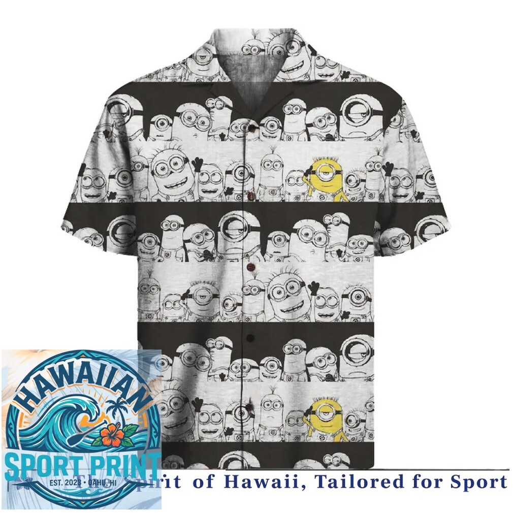 Funny Yellow Minions Cartoon Character Aloha Hawaiian Shirt Funny Yellow Minions Cartoon Character Aloha Hawaiian Shirt