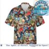 Retro Mushroom Forest Psychedelic Red Polka Dot Hawaiian Shirt Retro Mushroom Forest Psychedelic Red Polka Dot Hawaiian Shirt