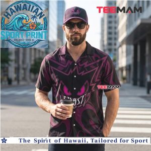 Gengar Ghost Type Pokémon Dark Night Tropical Hawaiian Shirt
