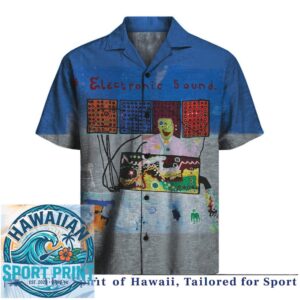 George Harrison Electronic Sound Album Art Retro Hawaiian Shirt