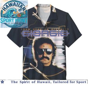 Giorgio Moroder Vintage Synth Artist Portrait Hawaiian Shirt