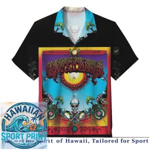 Grateful Dead Shakedown Street Psychedelic Rock Hawaiian Shirt