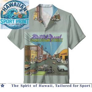 Grateful Dead Shakedown Street Psychedelic Rock Hawaiian Shirt