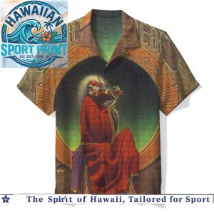 Grateful Dead Skeleton Violin Blues Album Art Hawaiian Shirt