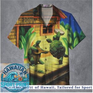 Grateful Dead Terrapin Station Turtles Music Band Hawaiian Shirt