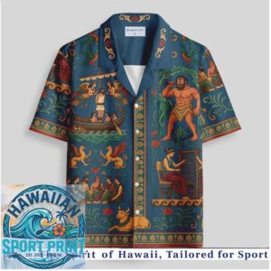 Greek Mythology Odyssey Cyclopes Ancient Art Hawaiian Shirt