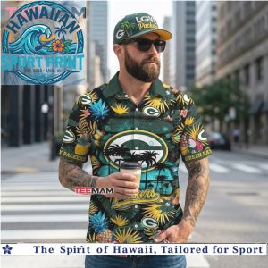 Green Bay Packers Pineapple Tropical Fruit Summer Aloha Hawaiian Shirt