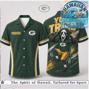 Green Bay Packers Scream Mask You Tried Funny Football Hawaiian Shirt