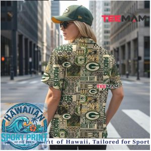 Green Bay Packers Tribal Pattern Summer Hawaiian Shirt