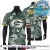 Green Bay Packers Yellow Floral Summer Tropical Hawaiian Shirt Green Bay Packers Yellow Floral Summer Tropical Hawaiian Shirt