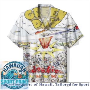 Green Day Dooku Album Art Rock Band Hawaiian Shirt
