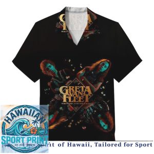 Greta Van Fleet Classic Rock Band Anthem Peaceful Army Shirt