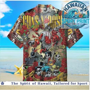 Guns N Roses Appetite For Destruction Rock Band Hawaiian Shirt