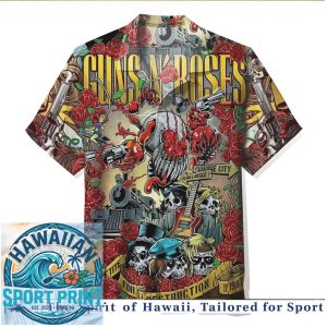 Guns N Roses Appetite For Destruction Rock Band Hawaiian Shirt