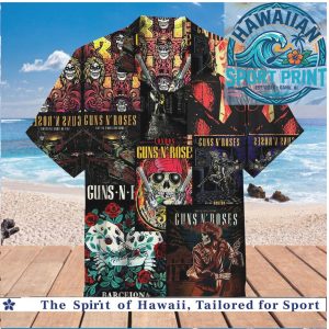 Guns N Roses Band Tour Memories Rock Vintage Hawaiian Shirt