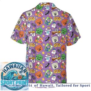 Halloween Fast Food Spooky Boo Tropical Hawaiian Shirt