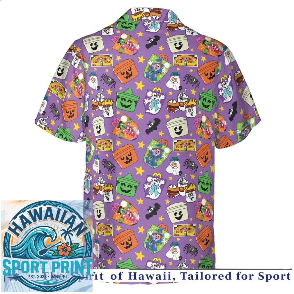 Halloween Fast Food Spooky Boo Tropical Hawaiian Shirt Halloween Fast Food Spooky Boo Tropical Hawaiian Shirt