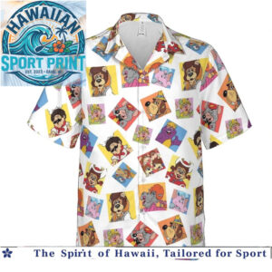 Hanna Barbera Classic Cartoon Characters Collage Hawaiian Shirt