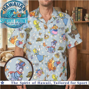 Hanna Barbera Classic Cartoon Characters Retro Vintage Hawaiian Shirt