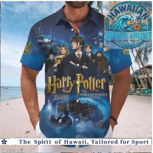 Harry Potter 25 Years of Magic Hogwarts Wizarding World Hawaiian Shirt