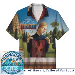 Heart Band Music Album Art Retro Rock Band Hawaiian Shirt