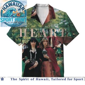Heart Band Music Album Art Retro Rock Band Hawaiian Shirt