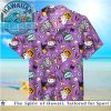 Houston Texans Football Team Mascot Skyline Aloha Hawaiian Shirt Houston Texans Football Team Mascot Skyline Aloha Hawaiian Shirt