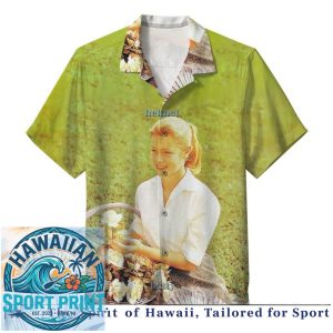 Helmet Alternative Rock Band Graphic Logo Vintage Hawaiian Shirt