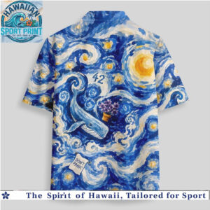 Hitchhikers Guide Starry Night Space Whale Hawaiian Shirt