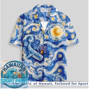 Hitchhikers Guide Starry Night Space Whale Hawaiian Shirt