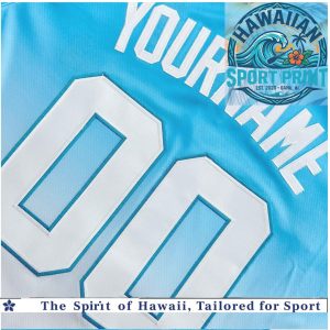 Honduras Custom Name Blue Gradient Baseball Jersey