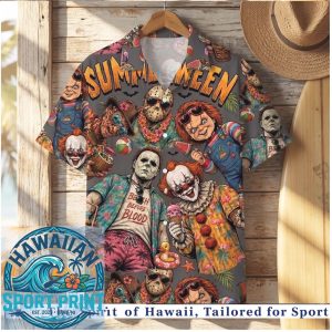 Horror Movie Chucky Michael Myers Pennywise Summerween Hawaiian Shirt