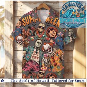 Horror Movie Chucky Michael Myers Pennywise Summerween Hawaiian Shirt
