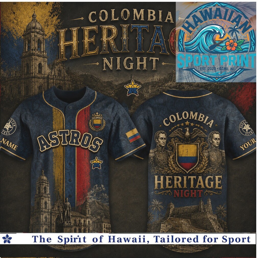 Houston Astros Colombia Heritage Night Baseball Jersey Houston Astros Colombia Heritage Night Baseball Jersey