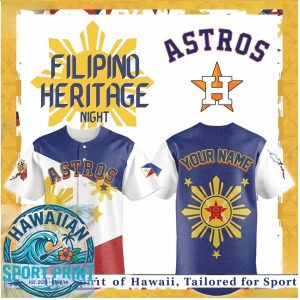 Houston Astros Filipino Heritage Night Baseball Jersey
