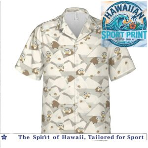 Ice Age Sloth Mammoth Snow Mountain Hawaiian Shirt