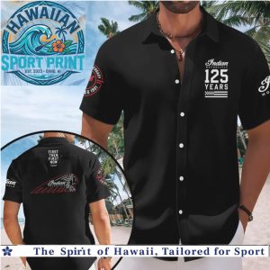 Indian Motorcycle 125 Years Anniversary Vintage Tropical Summer Hawaiian Shirt Beach
