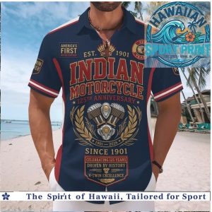 Indian Motorcycle 125th Anniversary American Legend Biker Hawaiian Shirt
